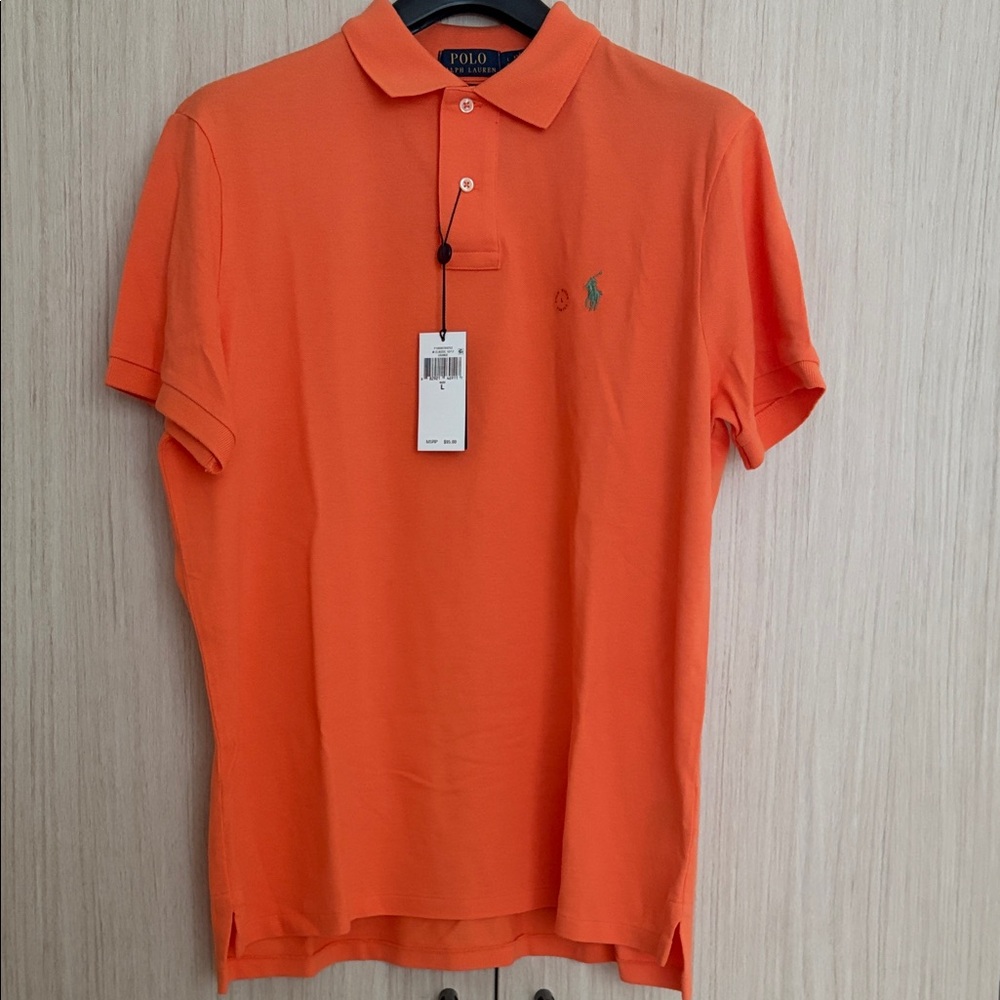 Polo by Ralph Lauren Men's Vibrant Orange Polo NWT - image 1